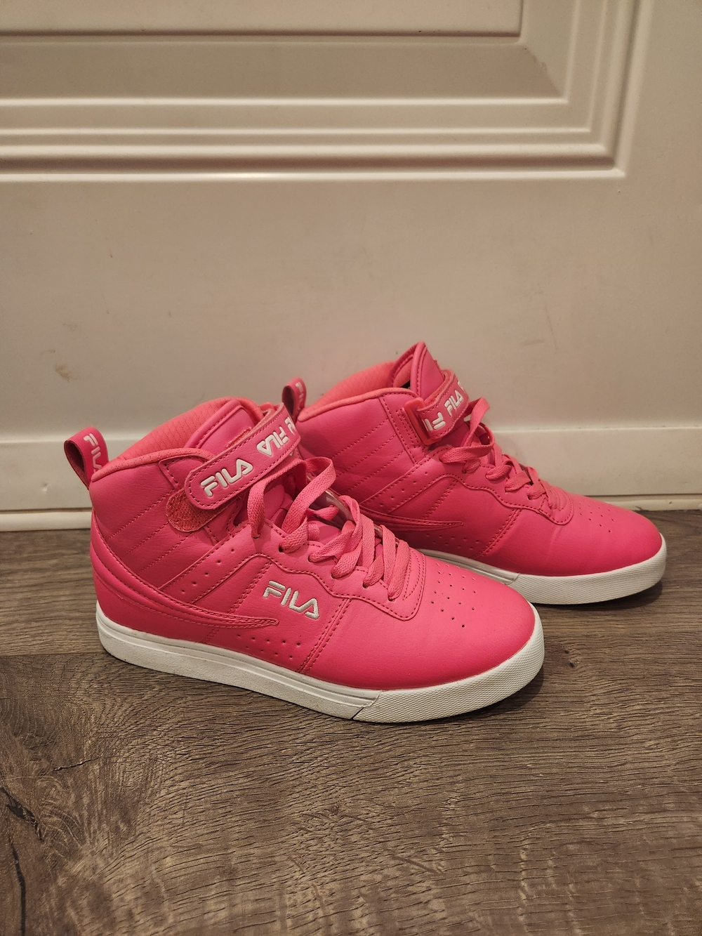 FILA Pink High Top Sneakers
